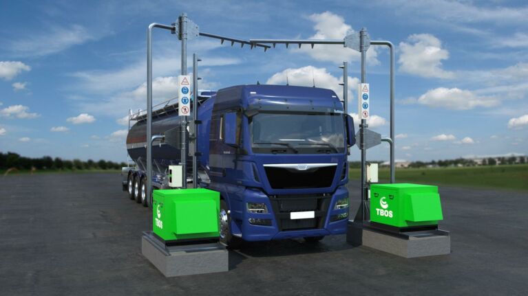 Truck Blow Off Station Plastic Pellet Removal
